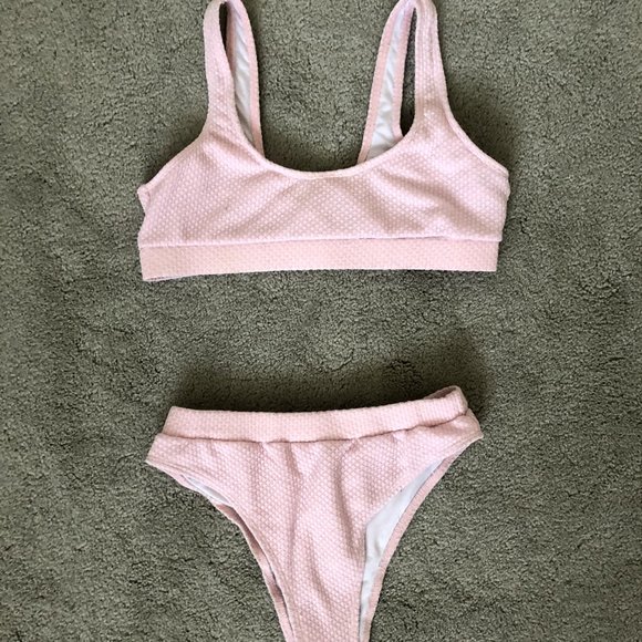 SHEIN Pink High Waisted Bikini *FREE WITH PURCHASE - Picture 5 of 5